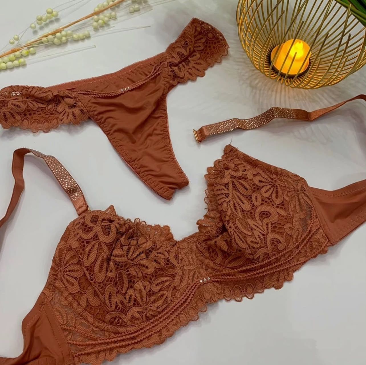 Elegant Lace Bra & Panty