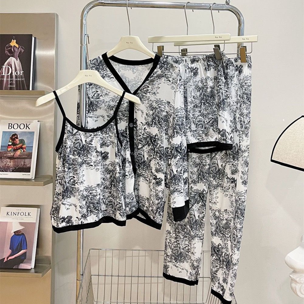 Black Printed Blended Trouser shirts (4 Pieces Set)