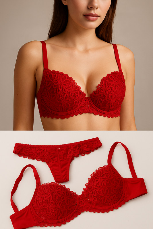Elegant Lace Bra & Panty