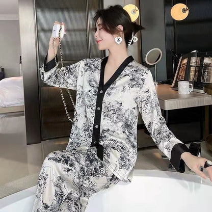 Black Printed Blended Trouser shirts (4 Pieces Set)