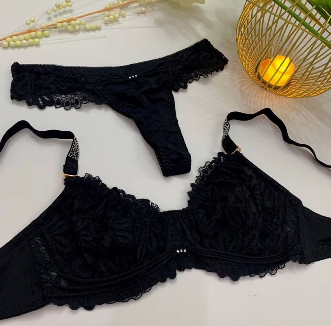 Elegant Lace Bra & Panty