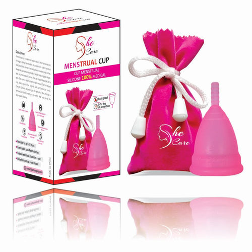She Care Menstrual Cup – 100% Medical Grade Silicone | Reusable, Leak-Proof & Comfortable
